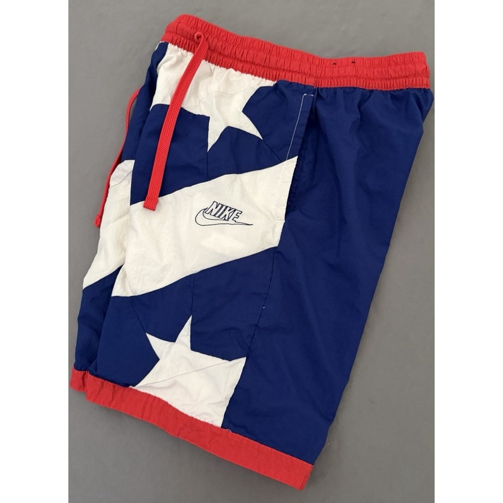Nike Dri-Fit Shorts Mens Small Basketball Throwback Stars Stripes CK6311-492